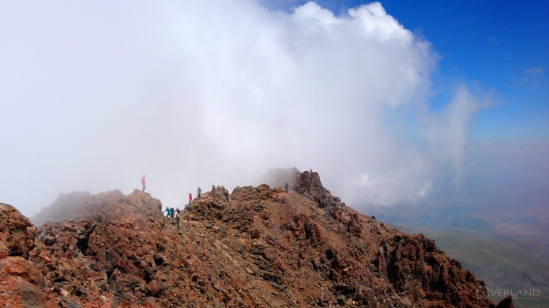 Climbing Mount Aragats