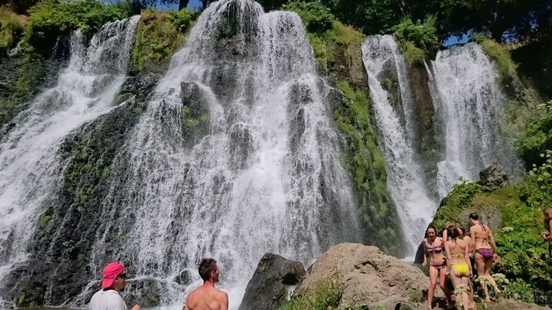 Hiking in Syunik Armenia Shaki waterfall